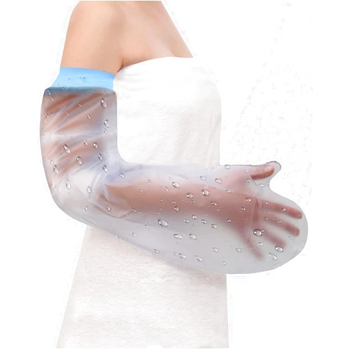 CureSquad Cast Covers for Shower Arm, Waterproof Cast Cover Arm Adult, Soft Comfortable Cast Protector for Shower Arm, Reusable Elastic Cast Bag for Bandage, Wound Care Supplies, After Surgery Gifts