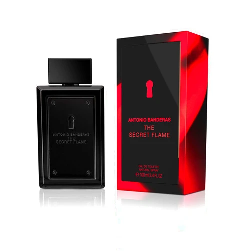 BANDERAS Antonio Banderas Perfumes - The Secret Flame - Eau de toilette for Men - Long Lasting - Masculine, Elegant and Sexy Fragance - Aromatic, Citrus and Woody Notes - Ideal for Day Wear - 3.4 Fl Oz