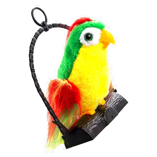 My Pet Elephant generic Electric Talking Parrot Repeats What You Say Speaking Parrot Toys Multifunctional Electric Plush Pronunciation Parrot Bedroom Hanging Decor Recording Parrots (No Battery)