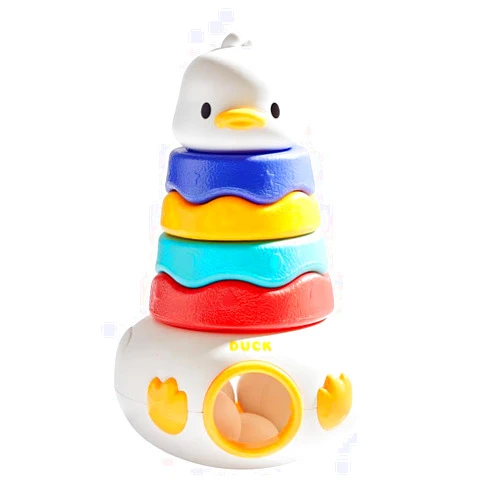 PREPHY Toddler Educational Stacking Toys, Duck Shapes, Sorting and Stacking Baby Toys, for Preschoolers and Early Childhood Development