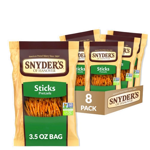 Snyder's of Hanover Pretzel Sticks, 3.5 Ounce (Pack of 8)