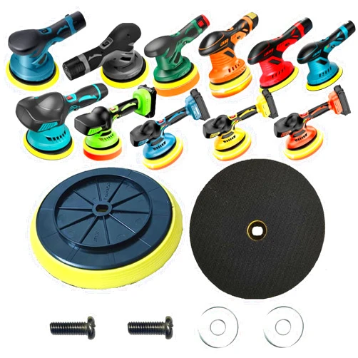 Feenynic Buffer Polishing Backing Plates, Backing Pads for Saker, GEVEELIFE, Eioehtl, TEETOK, Takuoo, Color Tree, DmgicPro, LOTKEY, Carrkoopy Cordless Buffer, Saker Buffer Pads, 6 Inch 2 Pack