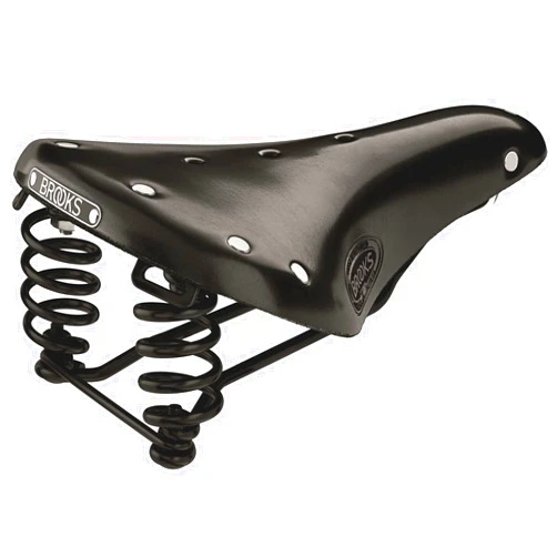 Brooks England Flyer Carved, Touring Leather Bike Saddle