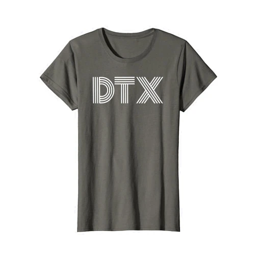 DTX Dallas Texas Retro Linear Design Studio DTX Dallas TX Retro Linear Design T-Shirt