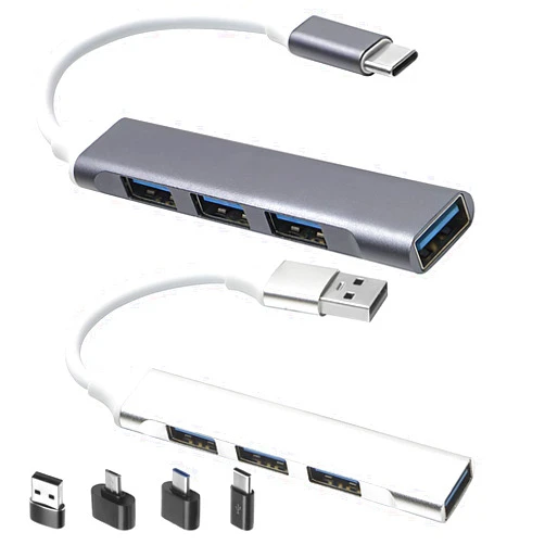 Herolland 2pcs USB C Hub USB Hub 3.0,4-Port USB C to USB Adapter USB to USB C Adapter,Ultra-Slim USB C Adapter USB Splitter,USB C Dock USB Extender for Laptop,iMac Pro,MacBook Air,Mac,USB to USB C,USB C to USB