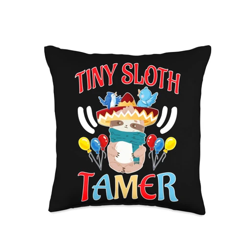 County Fair And State Fair Designs for Kids County Fair: Tiny Sloth Tamer Throw Pillow