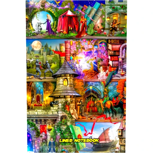 By Alex Kuttner (Author) Lined Notebook: Incredible Adorable Once Savings Upon Gratitude A Reading Fairytale Online Cute With School And Kindergarten Blank Wide Ruled Composition Journal