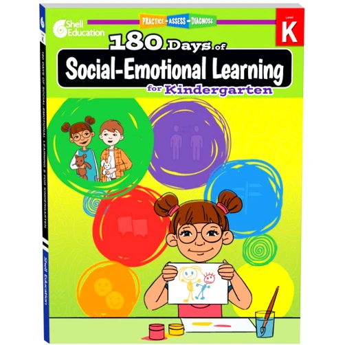 Jodene Smith,Brenda Van Dixhorn 180 Days™: Social-Emotional Learning for Kindergarten Practice Workbook for Classroom and Home, Cool and Fun Practice Created by Teachers (180 Days of Practice)