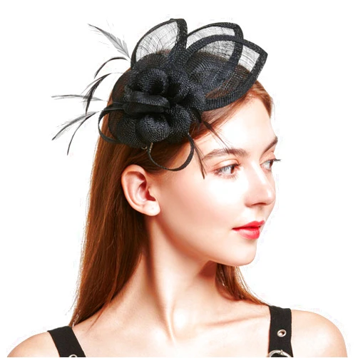 C.Garopl Accessories Fascinators Hats Women Vintage Wedding Fashion Headband Clip Church Cocktail Dresses Headwear Tea Party