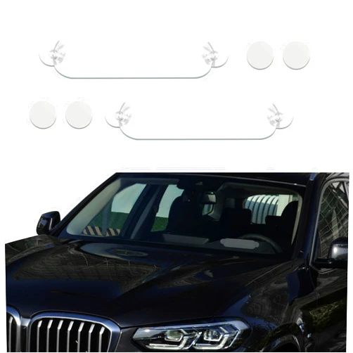 DWARFOO 2PCS EZ Pass Holder, Transponder Holder for Car, EZ Pass Velcro Strips with Adhesive and Strong Suction Cups, Toll Pass Windshield Mount Easy to Install and Remove Fits US States Toll Pass