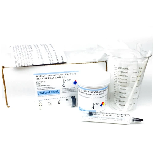 MicroLubrol SYLCAP 284-S Silicone Elastomer Encapsulant Kit, Transparent, Optically Clear, 10:1 Mix, 100 G (3.5 oz), Compare to Sylgard 184 and Similar