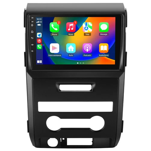 J Junsun Android 12 Car Radio Stereo for Ford F150 F250 F350 Fusion Edge Explorer Taurus Freestar 9 inch Touch Screen 2G+32G with Carplay/Android Auto SWC GPS WiFi Bluetooth FM RDS DSP