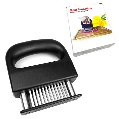 SWENSENLin Meat Tenderizer Tool 48 Blade Meat Poultry Tenderizer Hand Held Meat Tenderizer Needle Tool for Beef Pork Chicken BBQ