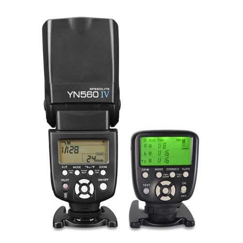 YONGNUO YN560 IV Wireless Flash Speedlite + YN560-TX II C LCD Flash Trigger Remote Controller for Canon