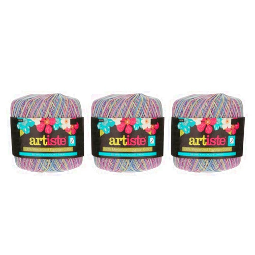 Hobby Lobby Blossoms Artiste Cotton Crochet Thread(Set of 3)