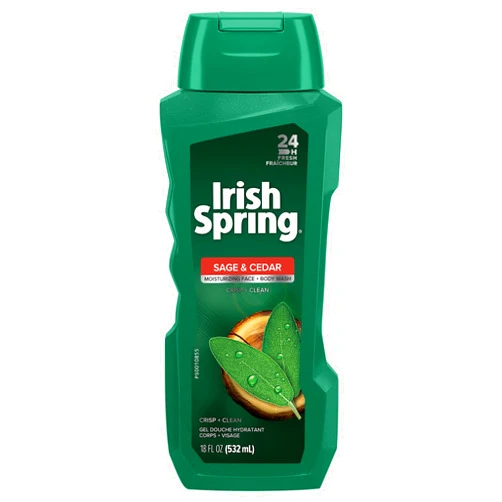 Irish Spring, Body Wash Sage & Cedar, 18 Ounce