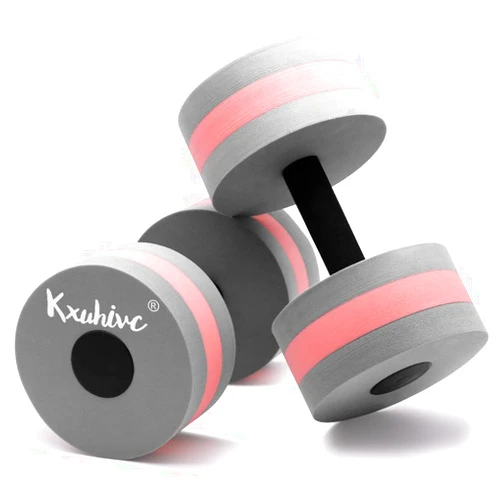 Kxuhivc Water Dumbbells Aquatic Exercise Dumbells Water Aerobics Workouts 2PCS Foam Barbells for Men Women Water Sports Fitness Tool