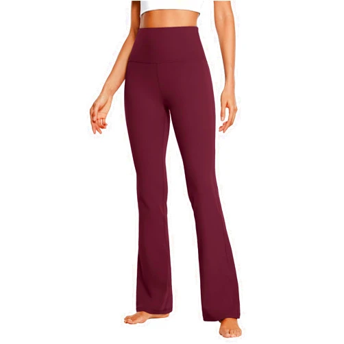 Zcgoxvn High Waisted Yoga Pants for Women Tummy Control Leggings Strrtch Flare Pants Comfy Workout Pants Casual Gym Pants