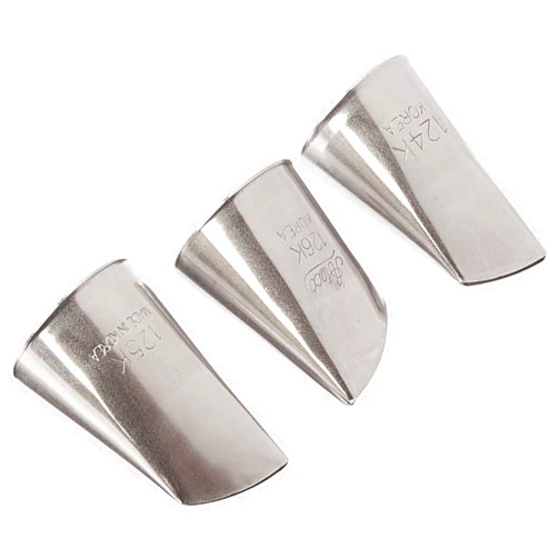 Ateco Korean Flower Tubes 124K, 125K, and 126K 3-Piece Set, Silver