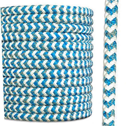 Right Rope 12 Strand Double Carrier Braided Polyester Arborist Bull Rope | Tree Work Rigging Line | 1/2 inch x 200 feet