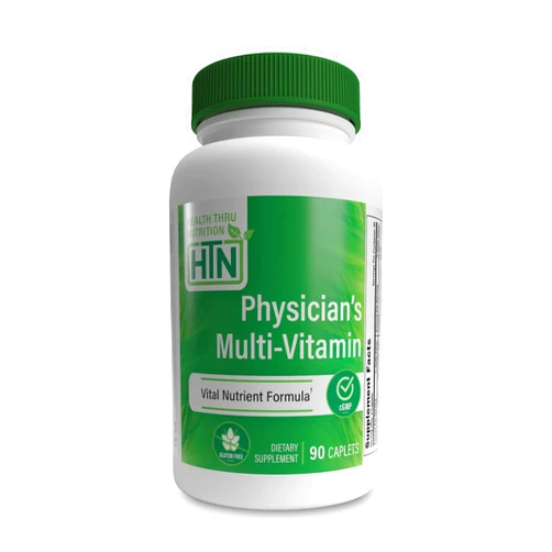 Health Thru Nutrition Physician's Multi-Vitamin Complex | 60 Plus Vital Nutrients Formula Including CoQ-10, Glutathione, NAC, ALA, Lutein and More | Complete Wellness Support (Pack of 90)