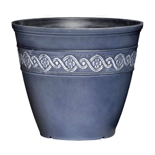 Classic Home & Garden Classic Home and Garden Corinthian Resin Planter Pot - Outdoor & Indoor Plant Pot - Round Planter for Plants & Flowers (13
