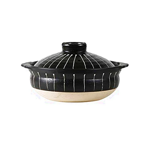 Finoti Ceramic casserole, ceramic cooking utensils, health care soup pot, stew pot, open flame heat-resistant household kitchen utensils (Size : 30.5cm)