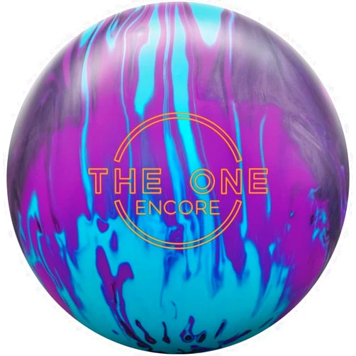 Bowlerstore Products Ebonite PRE-DRILLED The One Encore Bowling Ball- Teal/Graphite/Violet 15lbs