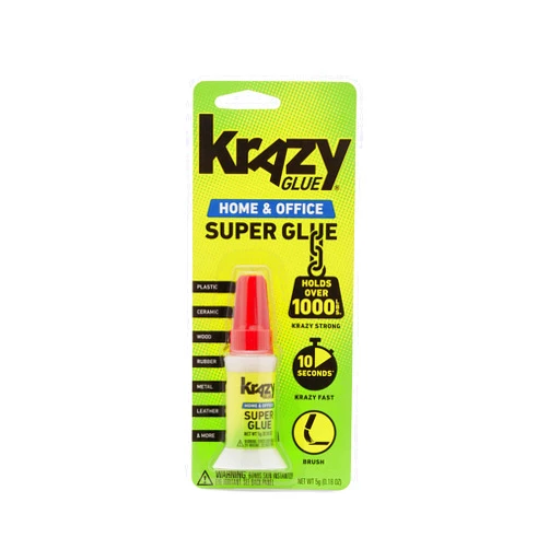 Krazy Glue, Home & Office, Super Glue, Brush Tip, 5g, 1 Count