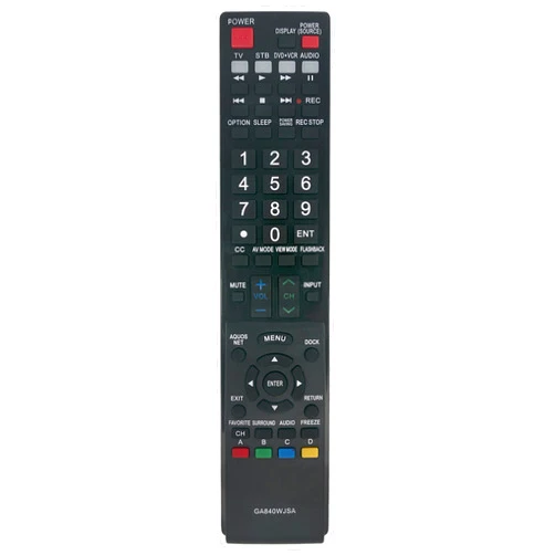 AULCMEET RRMCGA840WJSA GA840WJSA Replaced Remote Fit for Sharp Aquos TV LC-52LE810UN LC-52LE820 LC-52LE820UN LC-60LE810 LC-60LE810UN LC-60LE820 LC-60LE820UN LC40LE810 LC40LE810UN LC40LE820 LC40LE820UN