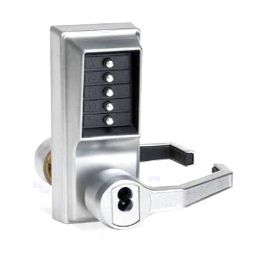 SIMPLEX Kaba LR1021C-26D-41 Cylindrical Push Button Lock Lever Cic Ko Rh Us26D, Satin Chrome
