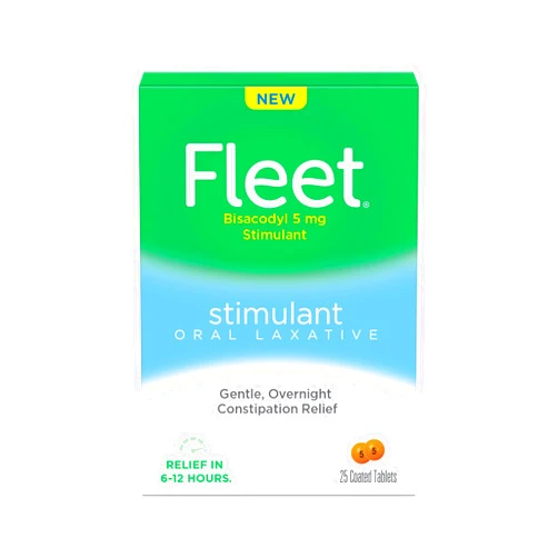 Fleet Laxative, Oral Laxative Stimulant, Overnight Constipation Relief, Laxative Tablets, 25 Count