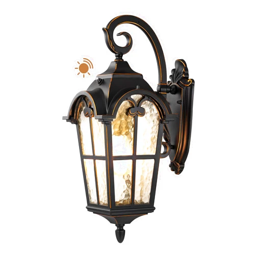 EDISHINE Dusk to Dawn Outdoor Wall Lights, 20.4