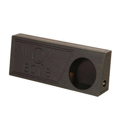Q Power QBomb Single 12 Inch Vented Subwoofer Sub Box with Black Bedliner Spray