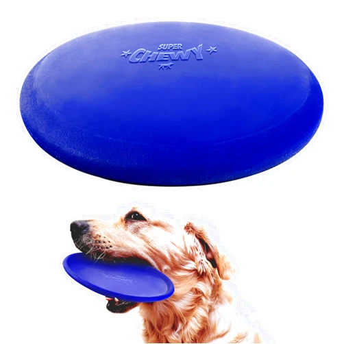 Tuff Pupper SuperChewy Tough Flying Disc Toy Strong Natural Rubber | Great Dog Fetch Toy | Rubber Disc Toy for Dogs | Ultra Durable Chew Toy for Aggressive Chewers