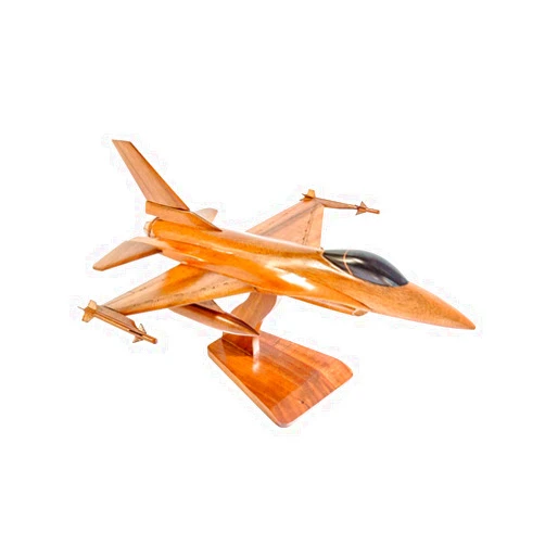 Seacraft Gallery Wooden Model F-16 Fighting Falcon 15.7