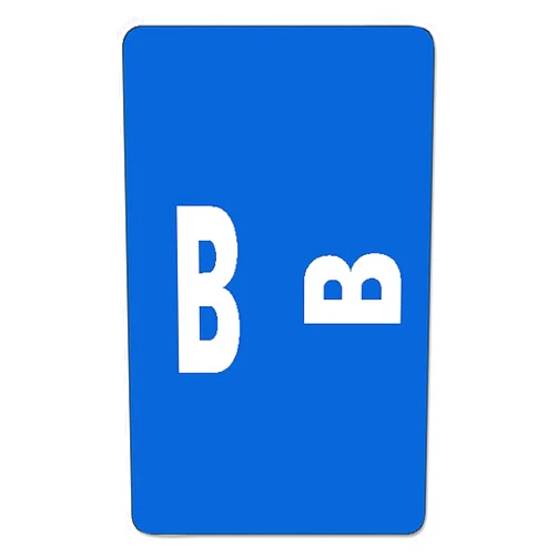 Smead 67172 Alpha-Z Color-Coded Labels, Letter B, Dark Blue, 100 Labels/Pack