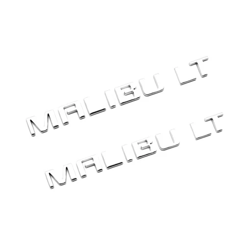 Aimoll 2Pc Malibu LT Emblem Rear Trunk Lid Door Letter Logo Badge Nameplate Sport Replacement for 10-15 Malibu 22842006 (Chrome)