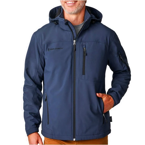 Free Country Men's Softshell Jacket Water & Wind Resistant Insulated and Warm Fleece Lined Rain Hiking Winter Coat-Odyssey II