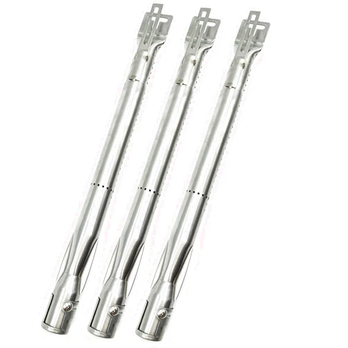ADJUSTABURNER Gas Grill Burner Universal Stainless Steel Tube (Pack of 3) Extends from 14