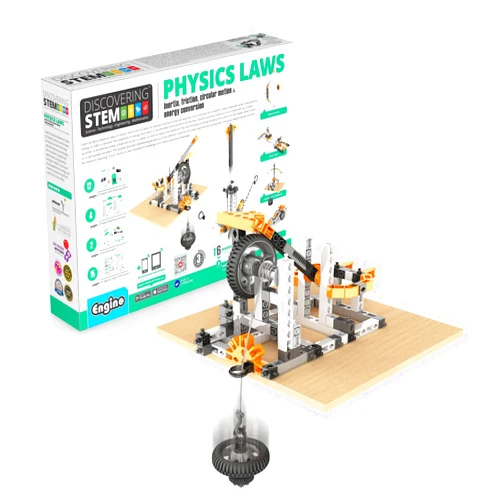 Engino- STEM Toys, Physics Laws: Inertia, Friction, Circular Motion, Construction Toys for Kids 9+, Educational Toys, Gifts for Boys & Girls (6 Model Options)