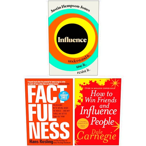 Justin Hempson-Jones,Ola Rosling Anna Rosling Rönnlund Hans Rosling,Dale Carnegie Influence Understand it Use it Resist it, Factfulness Ten Reasons We're Wrong About The World & How to Win Friends and Influence People 3 Books Collection Set