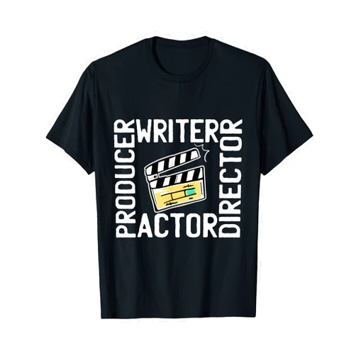 Funny Film Editor Designs For Film Making Lover Filmmaker Producer Writer Actor And Movie Director T-Shirt