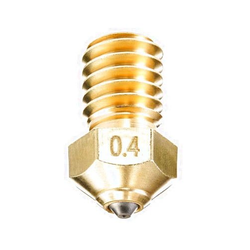 DUROZZLE Tungsten Carbide Tip E3D V6 Nozzle 0.4mm for Prusa i3 MK3S / Mini, Anycubic i3 Mega/Kobra/Kobra Neo 3D Printer and More, High Thermal Conductivity Abrasion Resistance (E3D V6, 0.4mm)