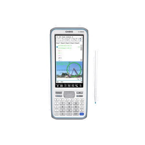 Casio Touchscreen with Stylus Graphing Calculator, 4.8 (fx-CG500), Gray, 4.8-inch