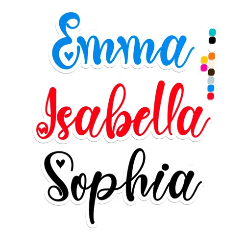 PKAOLER Custom Name Sticker Personalized Groovy Heart Name Aesthetic Waterproof Vinyl Decal for Water Bottles, Tumblers, Cup, Laptops, Hard Hats, Kindle - Perfect for Kids, Girl, Boy, Students, Teacher Gifts