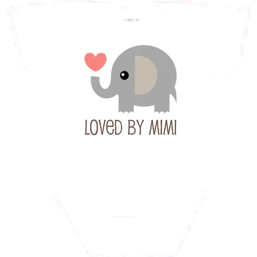 inktastic Loved By My Mimi Grandchild Baby Bodysuit
