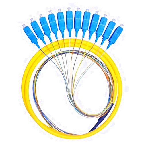 Lianshi 12 Fibers SC Single-Mode Color-Coded Fiber Optic Pigtail