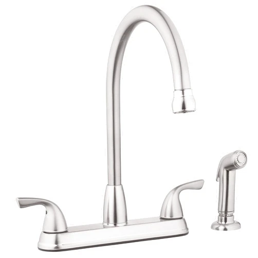 Aqua Vista 21-K822-AV-BND Kitchen Sink Faucet with Side Spray, Brushed Nickel High Arc