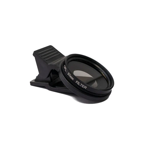 SYSTEM-S CPL Filter 37 mm Lens with Clip for Smartphones in Black
